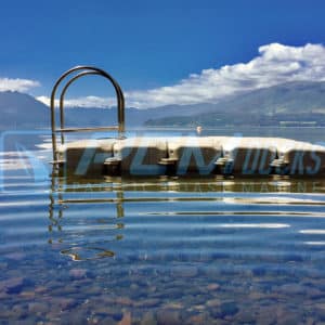 pcm docks balsa con escalera muelle flotante