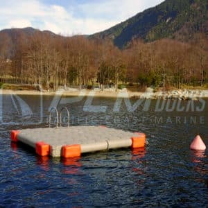 pcm docks balsa con escalera muelle flotante