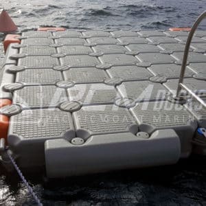 pcm docks balsa con escalera muelle flotante